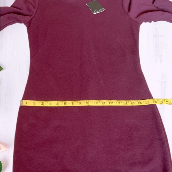 NWT Zara burgundy knitted dress. - Picture 4 of 7